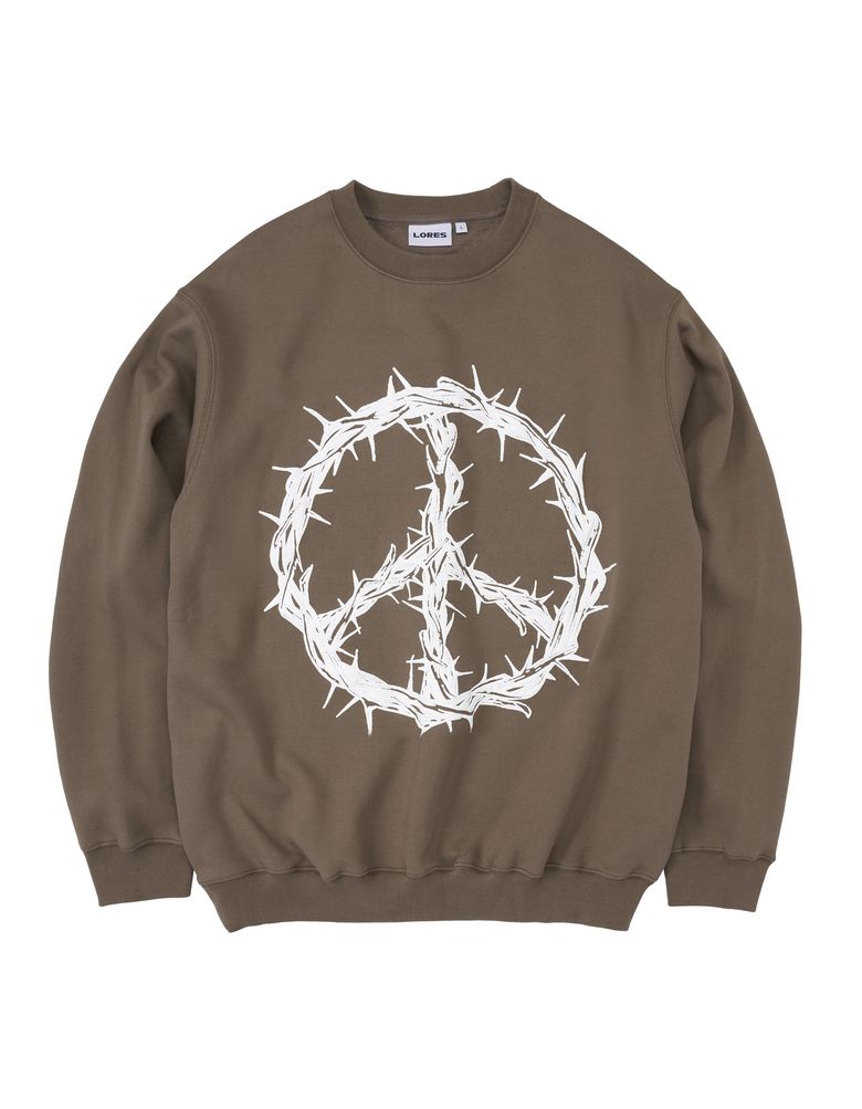 Peace Crewneck - Taupe