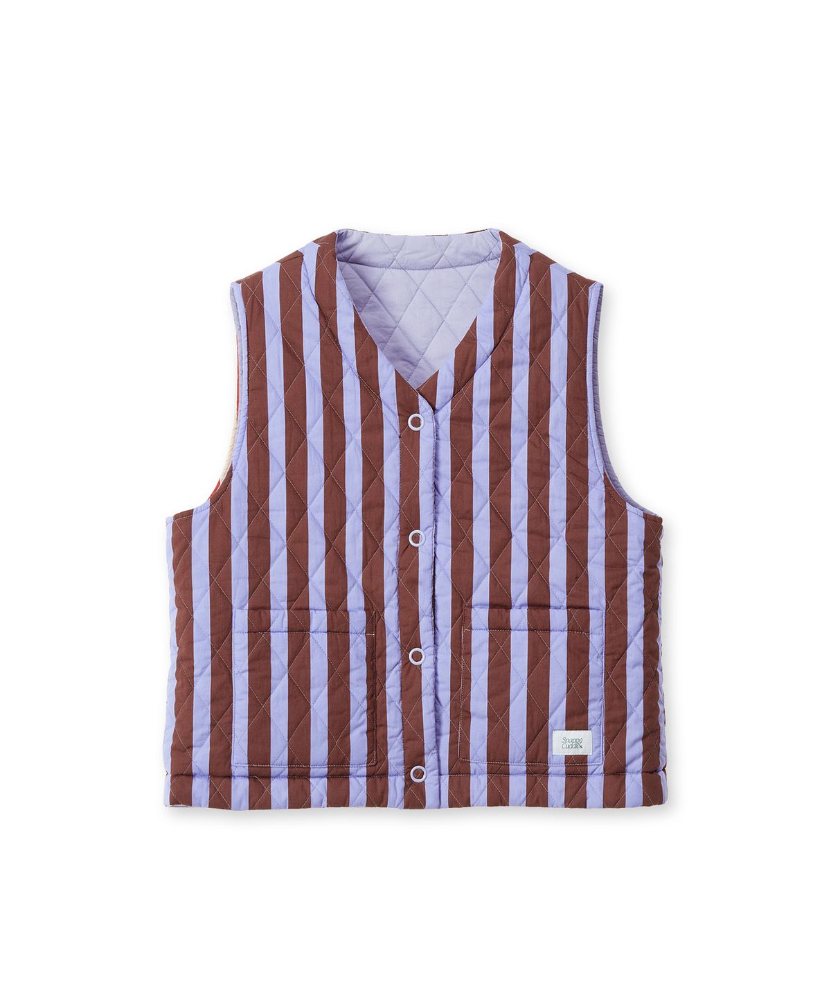 스내피커들(SNAPPY CUDDLE) Fluffy Croissant Reversible Vest (Saffron)