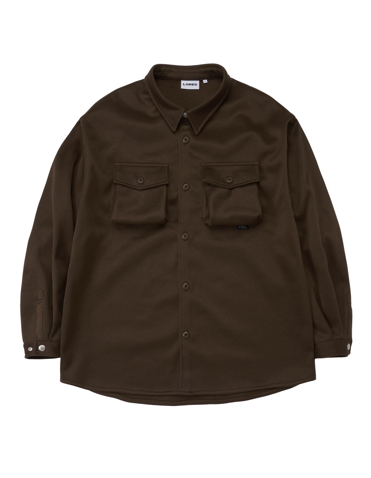 로어즈(LORES) Oversized Shirt - Brown