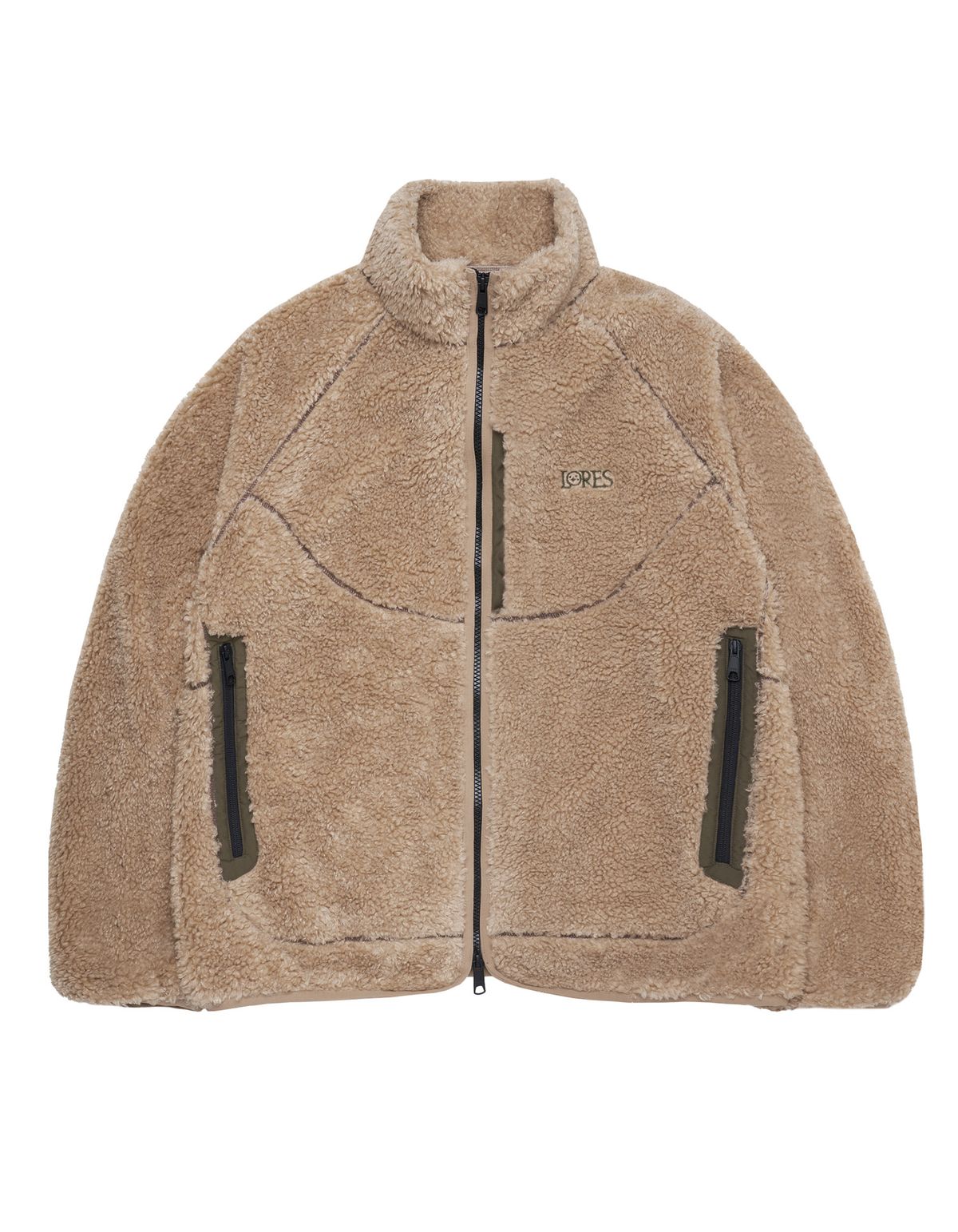 로어즈(LORES) Sherpa Fleece Jacket - Beige