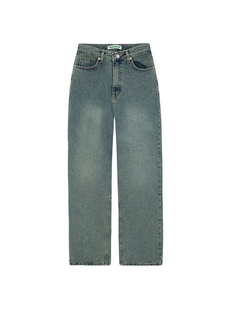 Normal Semi Wide Denim Jeans_vintage blue