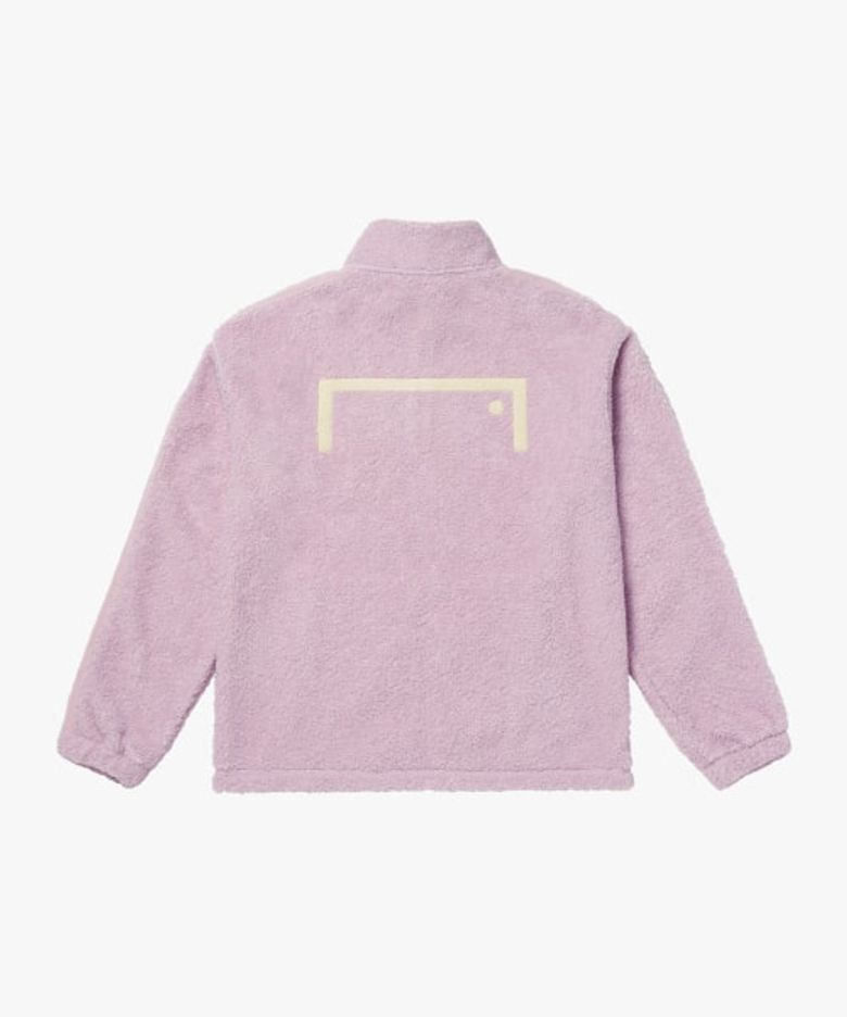 SHERPA FLEECE ANORAK-LIGHT PINK