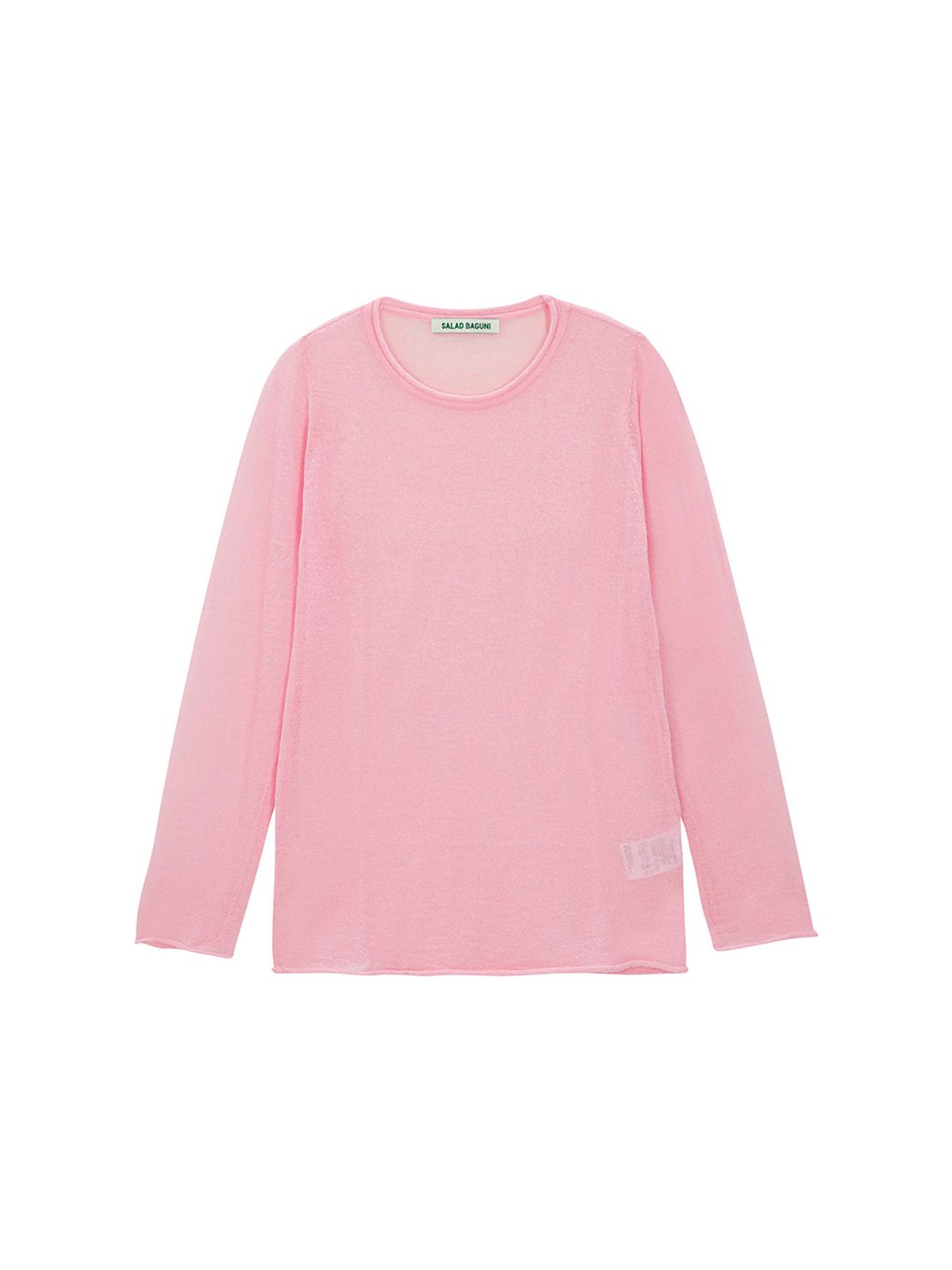 샐러드바구니(SALAD BAGUNI) Kidmohair Round Neck Pullover_pink