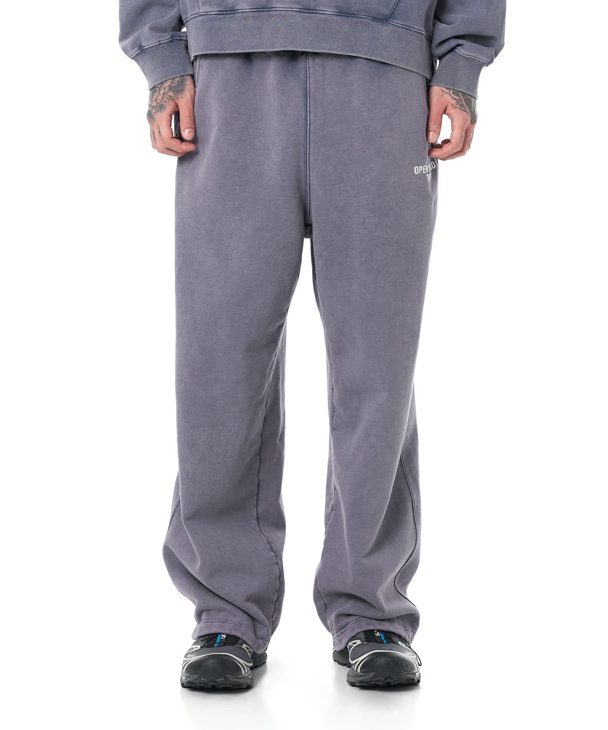 오픈야드(오와이)(OPENYARD(OY)) VINTAGE WASHED SWEAT PANTS-MIDNIGHT BLUE
