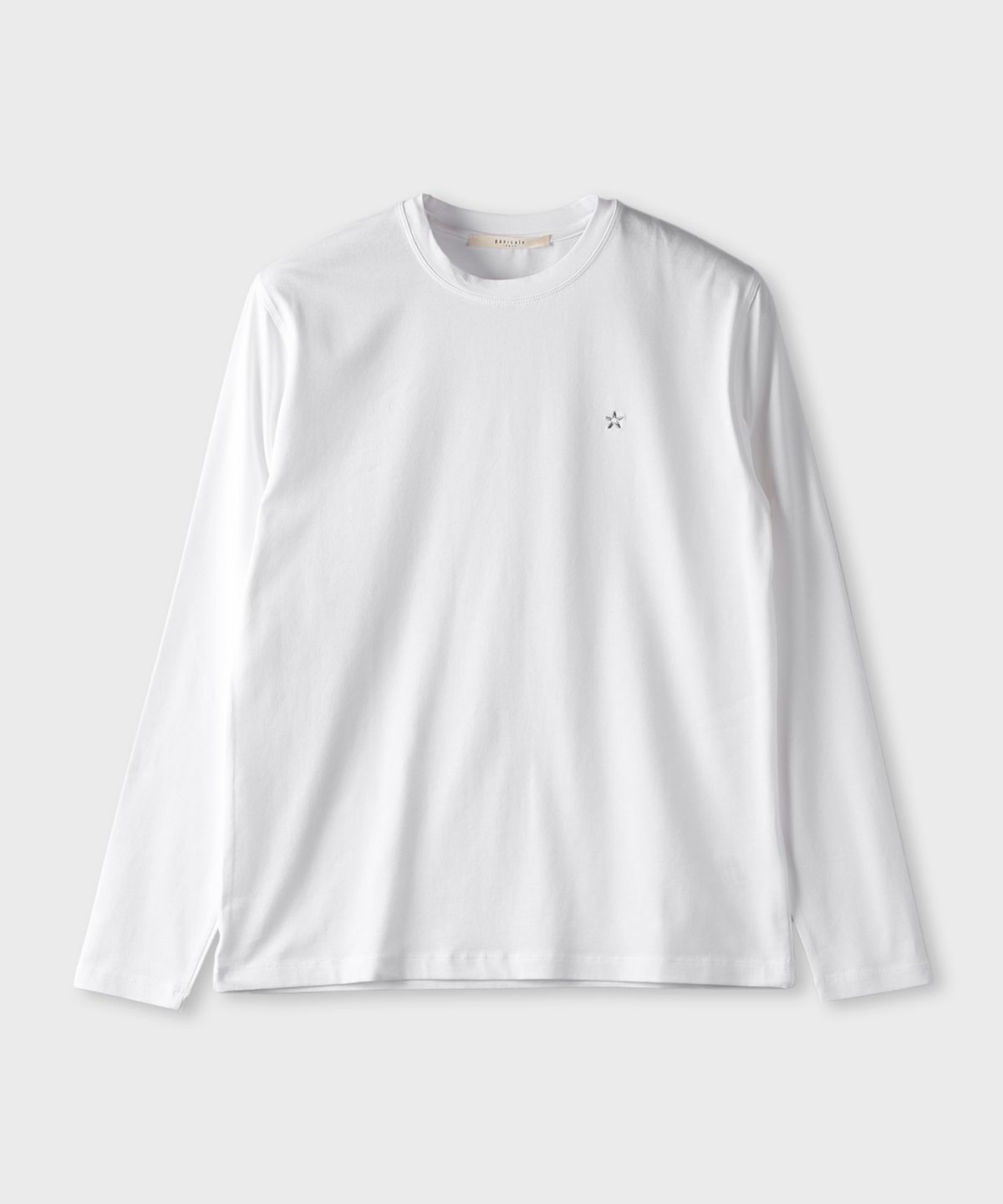 빠니깔레(PANICALE) 화이트 하이텐션 크루넥 티셔츠