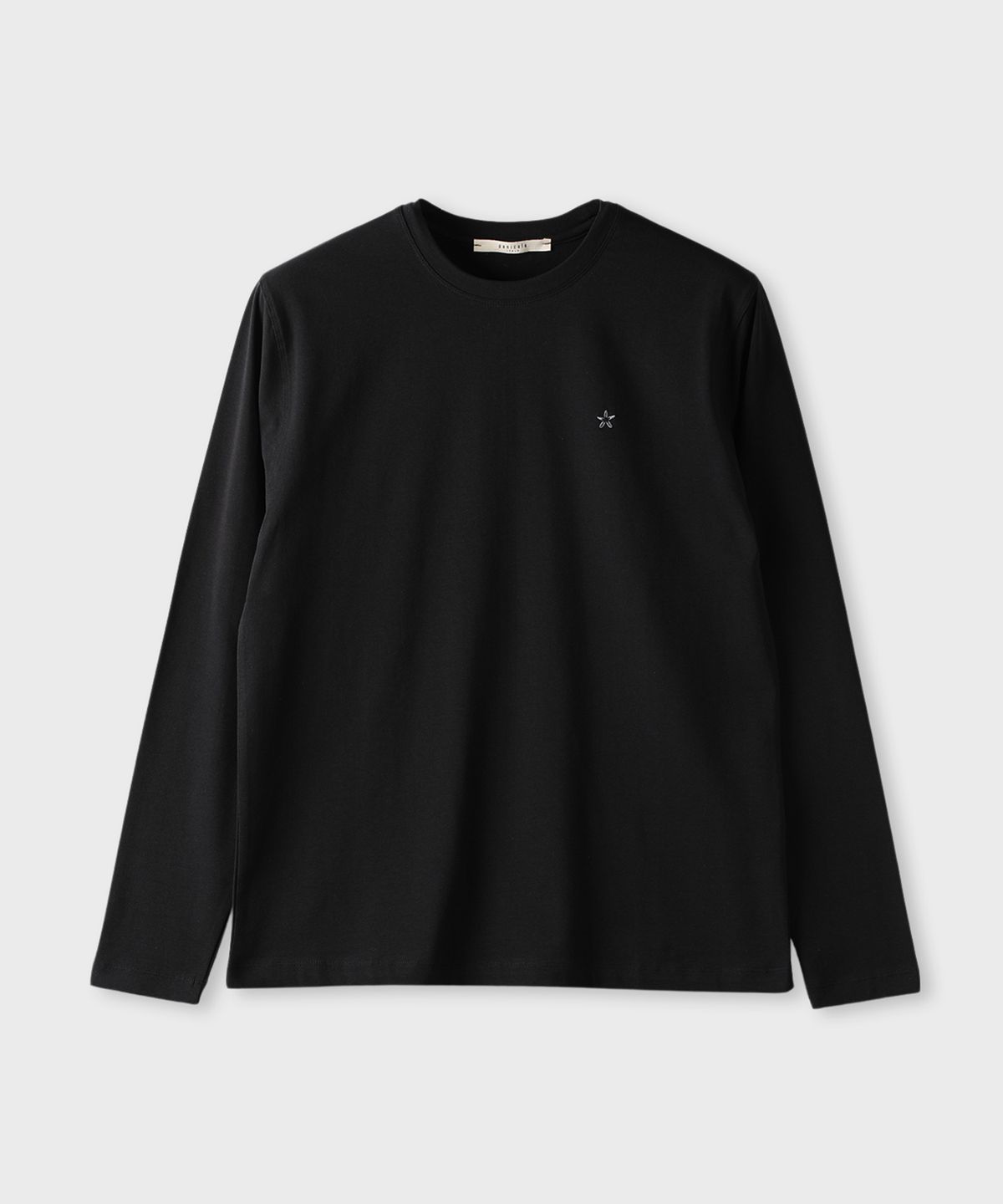 빠니깔레(PANICALE) 블랙 하이텐션 크루넥 티셔츠