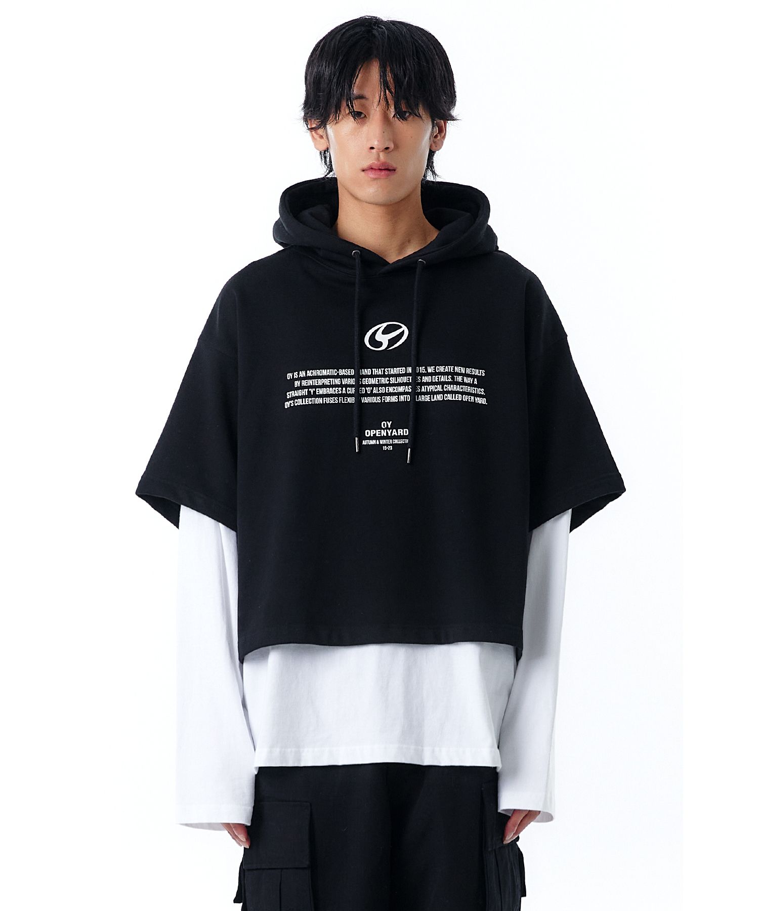 ★OY★L.S HOODIE-WHITE/BLACK★正規品/韓国直送料込/人気 MUSINSA | OY LS HOODIE-BLACK/WHITE