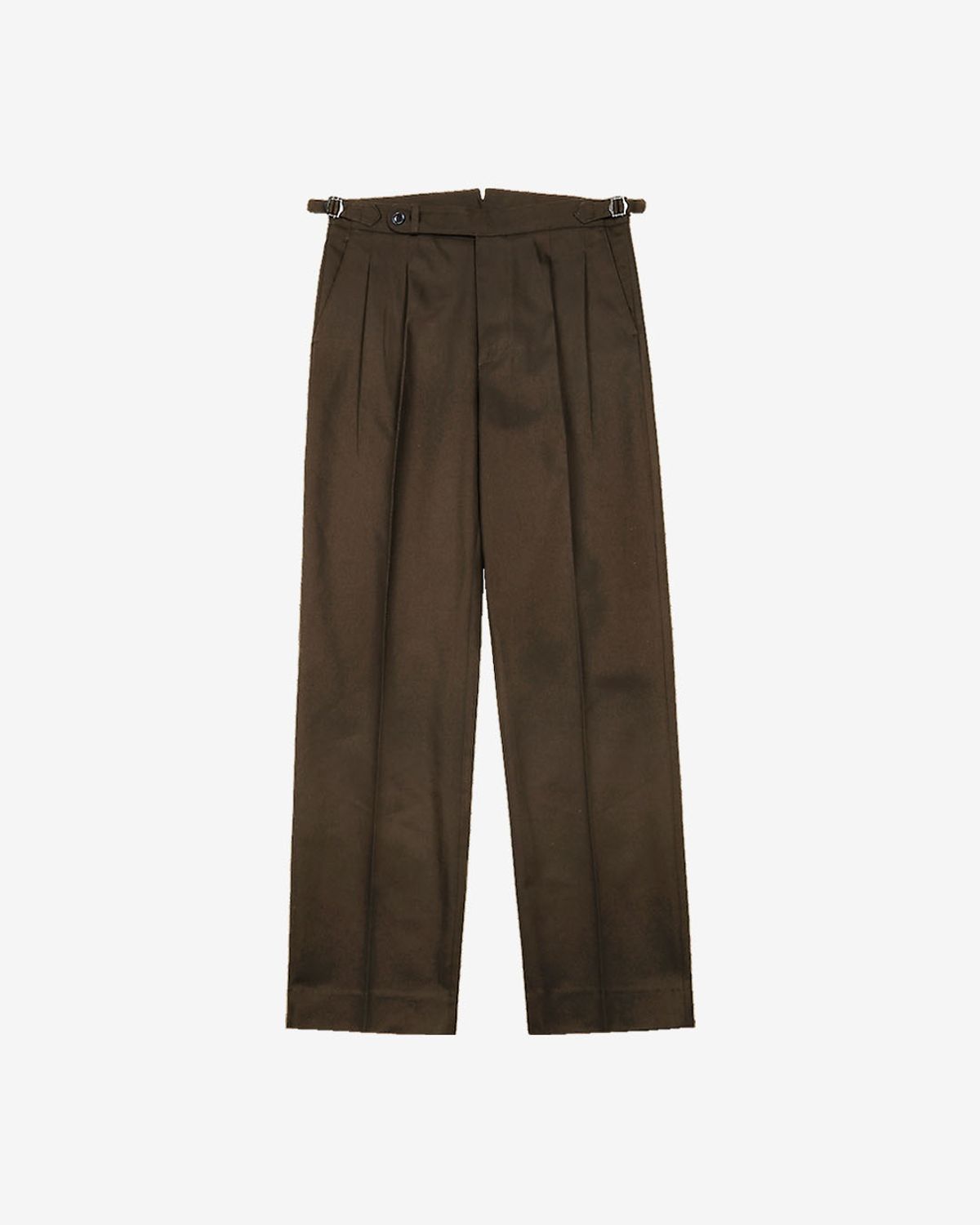 솔티(SORTIE) Reve Cotton Washed Trousers (Brown)