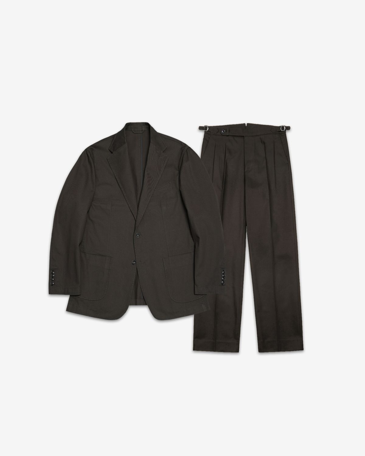 솔티(SORTIE) Reve Cotton Washed Set-up (Charcoal)