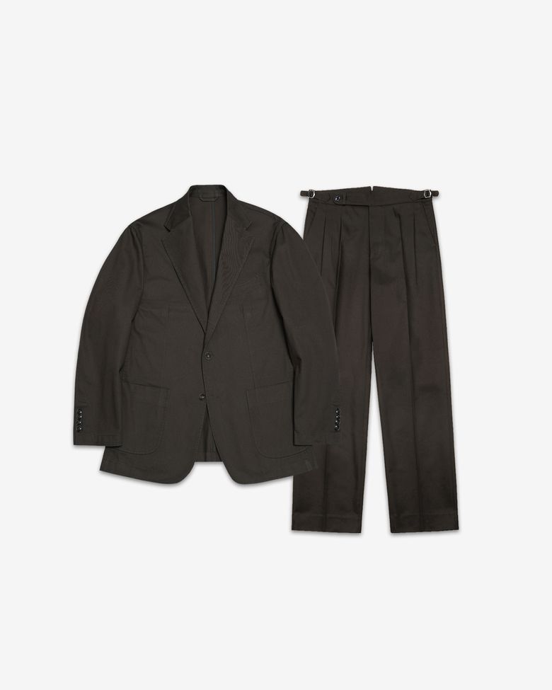 Reve Cotton Washed Set-up (Charcoal)