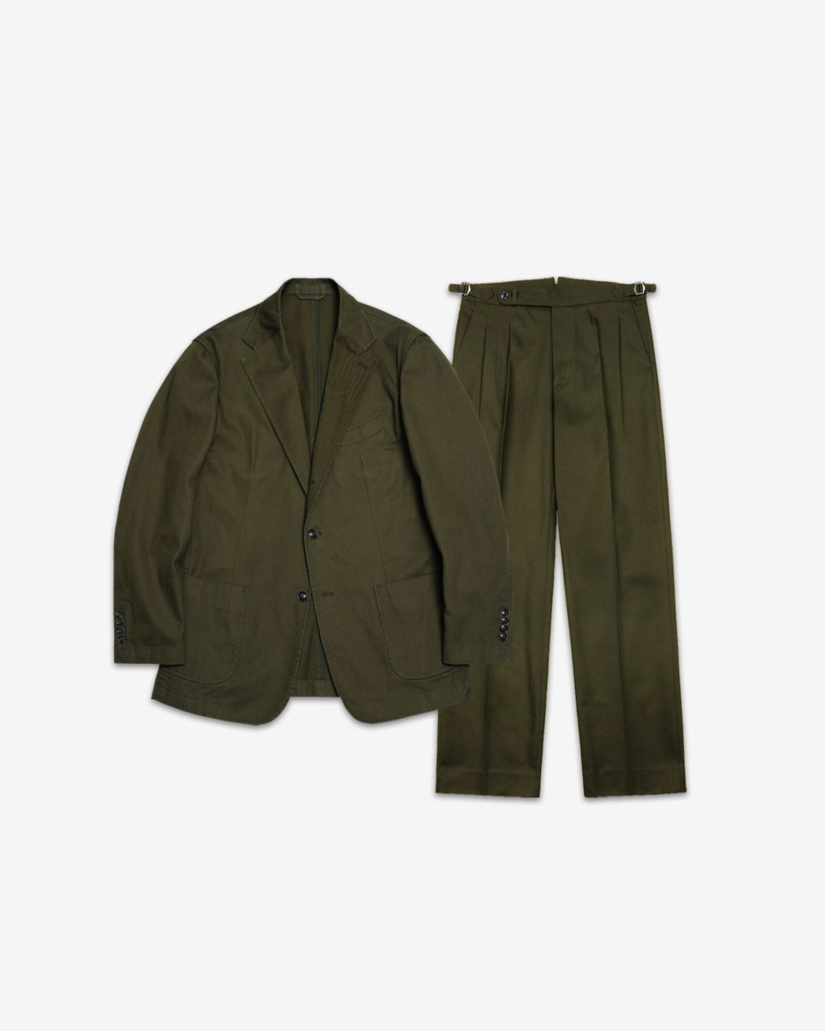 솔티(SORTIE) Reve Cotton Washed Set-up (Khaki)