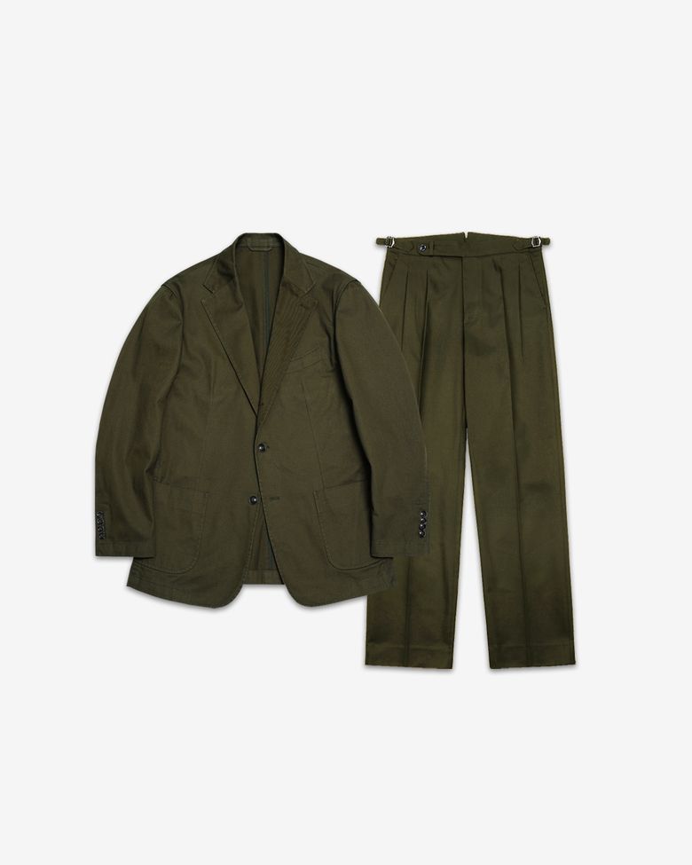 Reve Cotton Washed Set-up (Khaki)