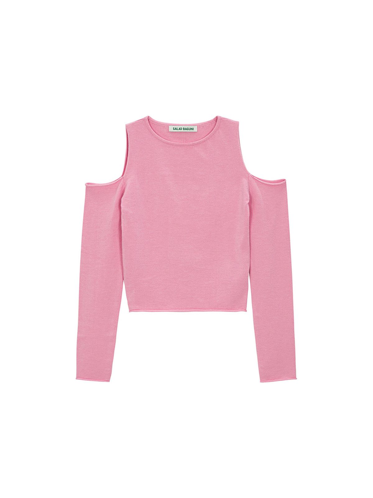 샐러드바구니(SALAD BAGUNI) Compact Off-Shoulder Pullover_pink