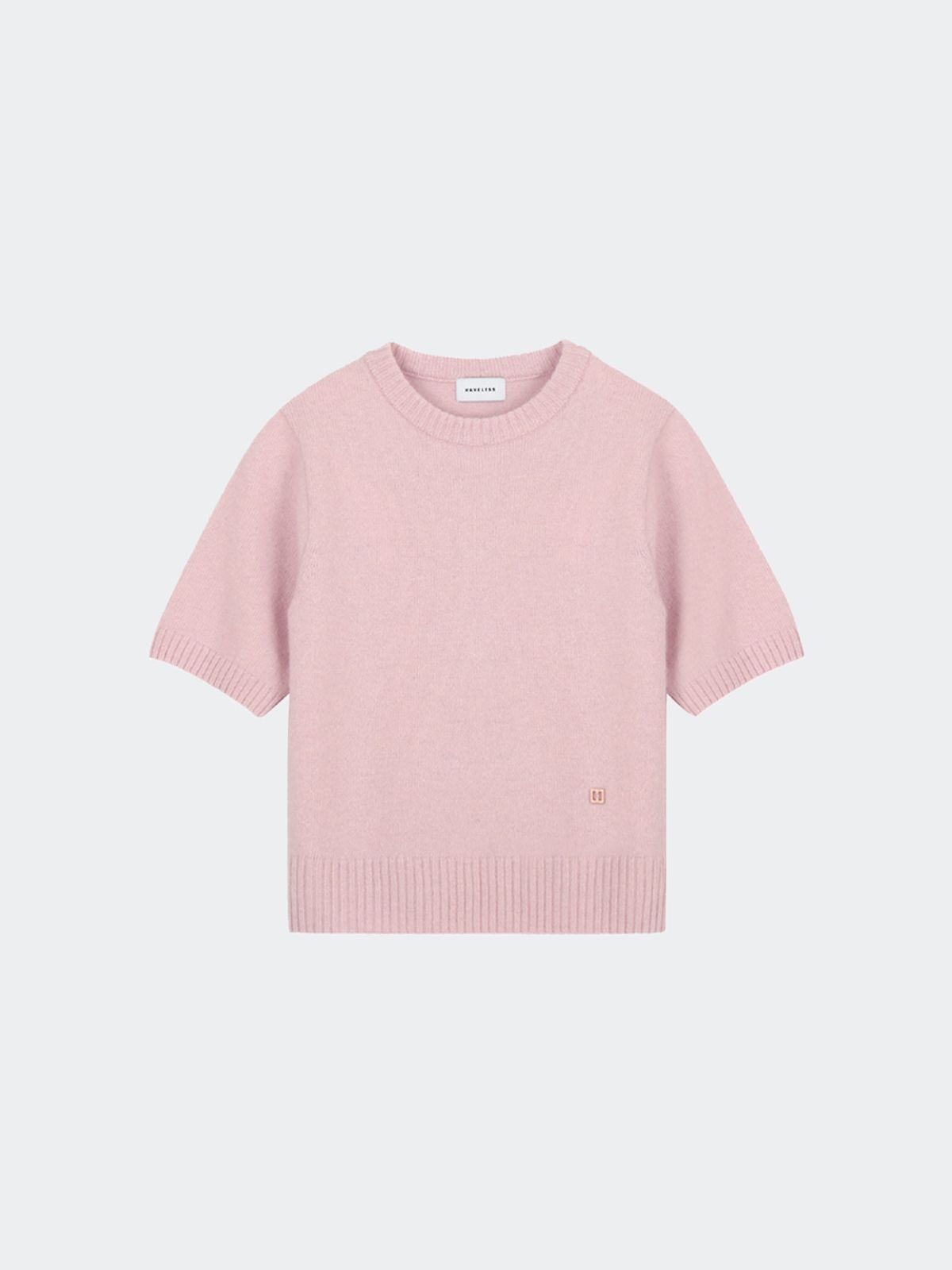 해브레스(HAVELESS) SOFY ALPACA ROUND KNIT TOP PINK