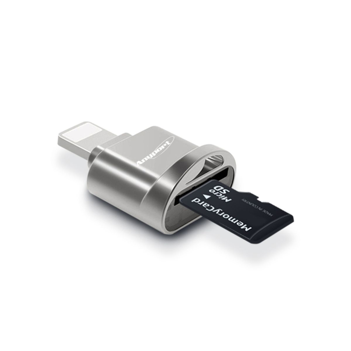 애니포트(ANYPORT) 아이폰 8핀 SD카드 리더기 스마트폰 MicroSD 카드리더기 노트북 블랙박스 AP-ICR