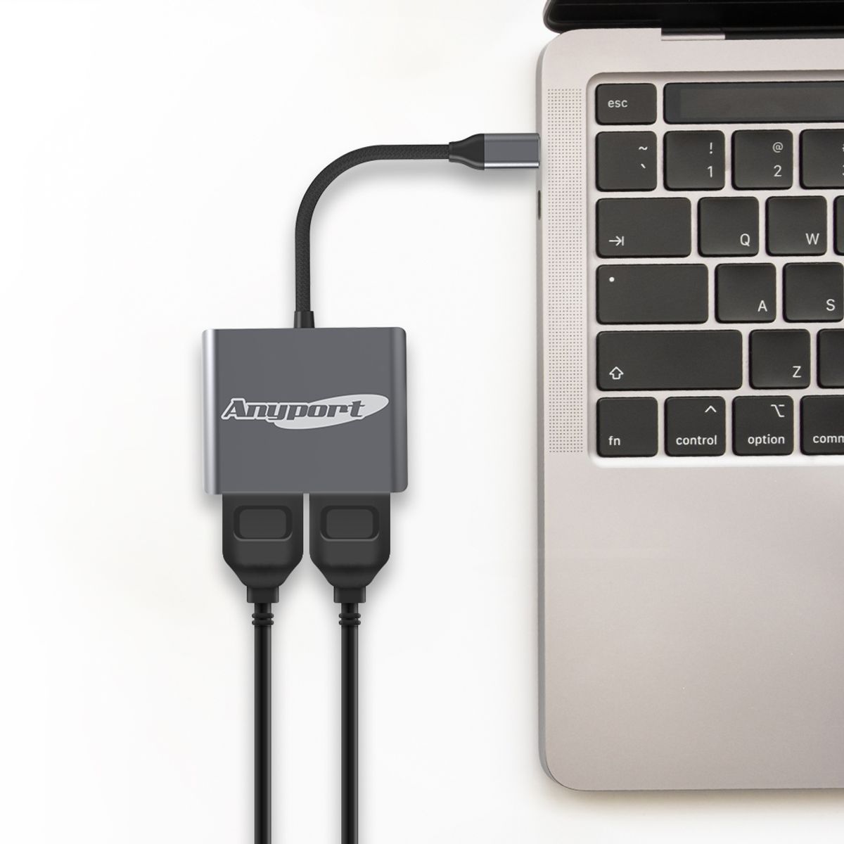 애니포트(ANYPORT) Type-C DUAL HDMI 컨버터 SINGLE 4K 60Hz AP-TC21DH