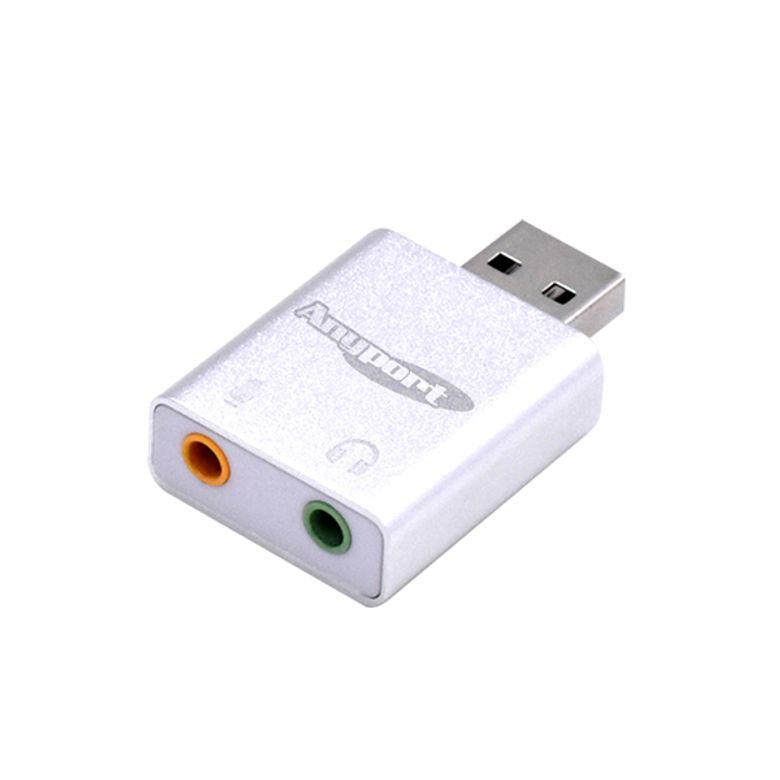 이어폰 USB 사운드카드 외장형 7.1채널 컴퓨터 C타입 사운드카드 AP-JH71U