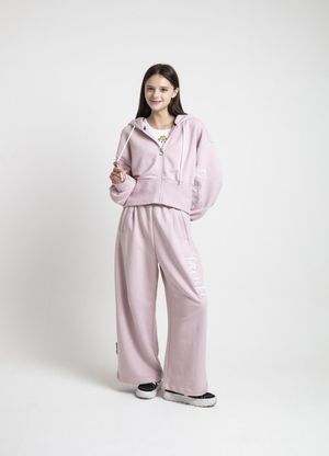 [daub X 효정] 여성 후디 크롭 집업_PINK