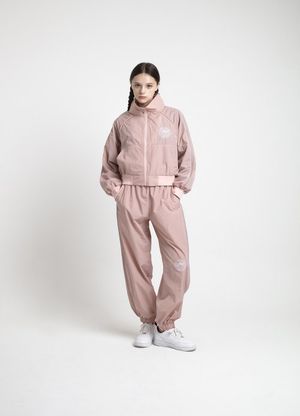 여성 우븐 셋업 팬츠_PINK