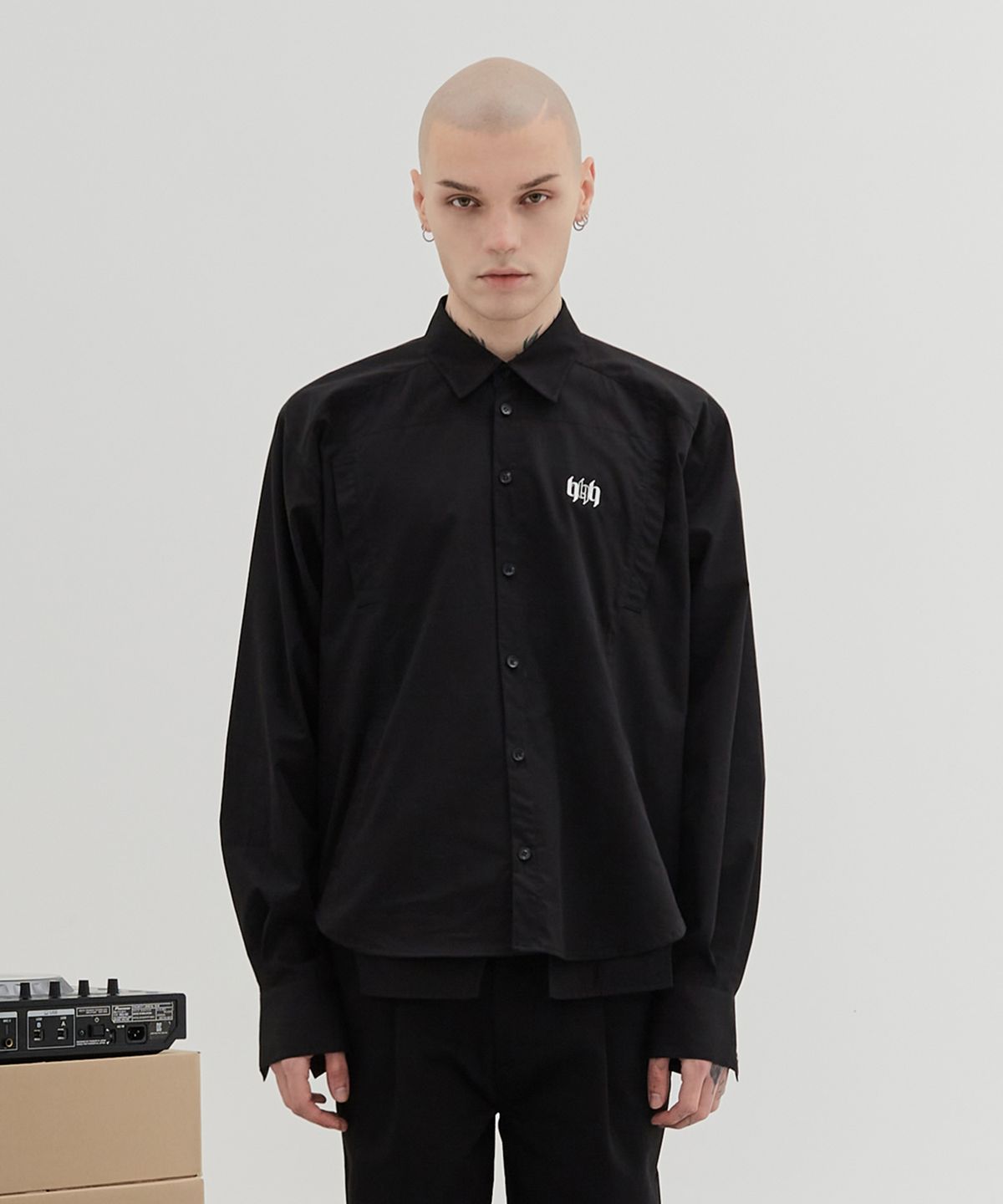 혀프 바이 혀프(HYUP BY HYUF) Snail Shirt Jacket_Black