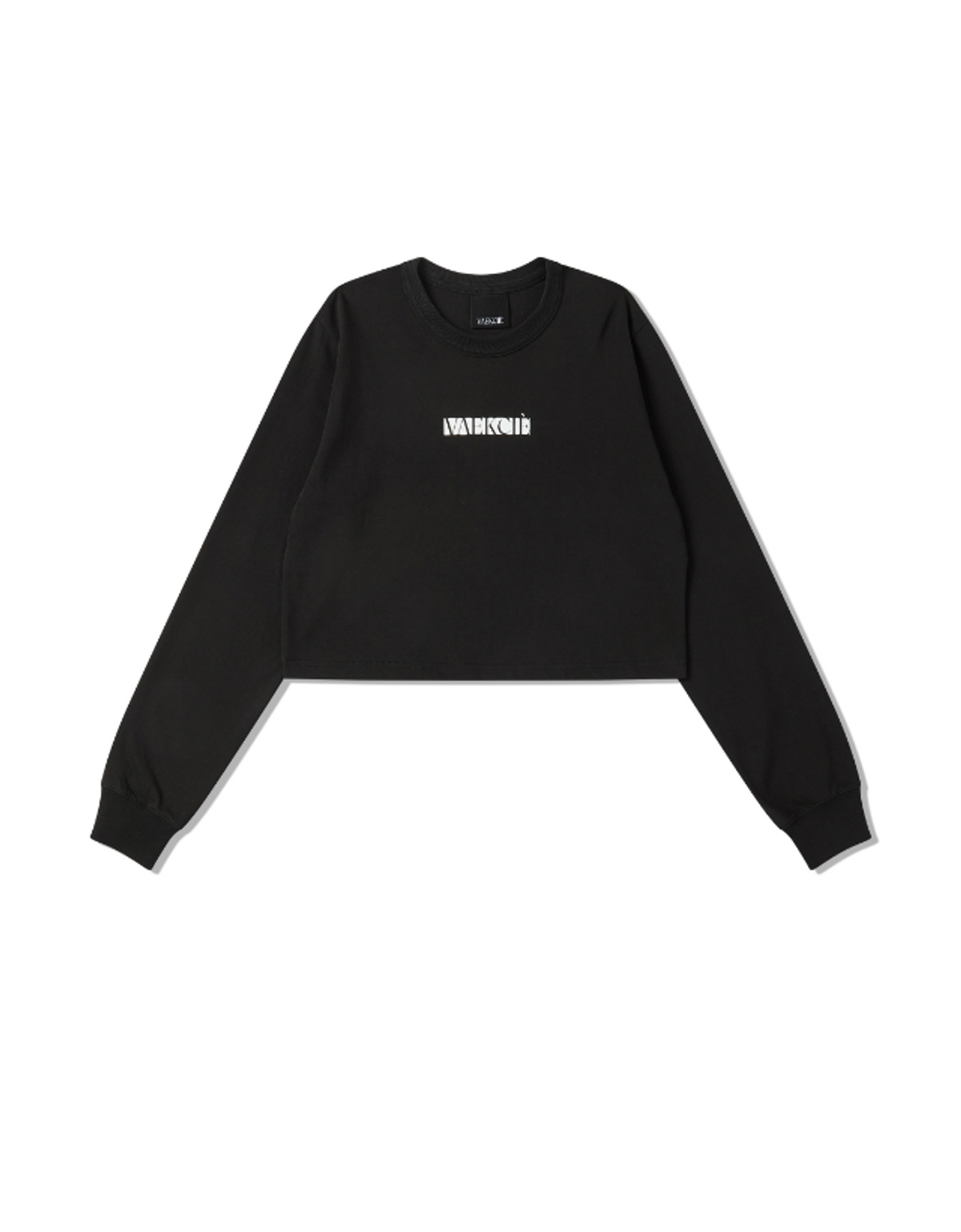 백씨(VAEKCIE) CROP LONGSLEEVE T-SHIRT_BLACK