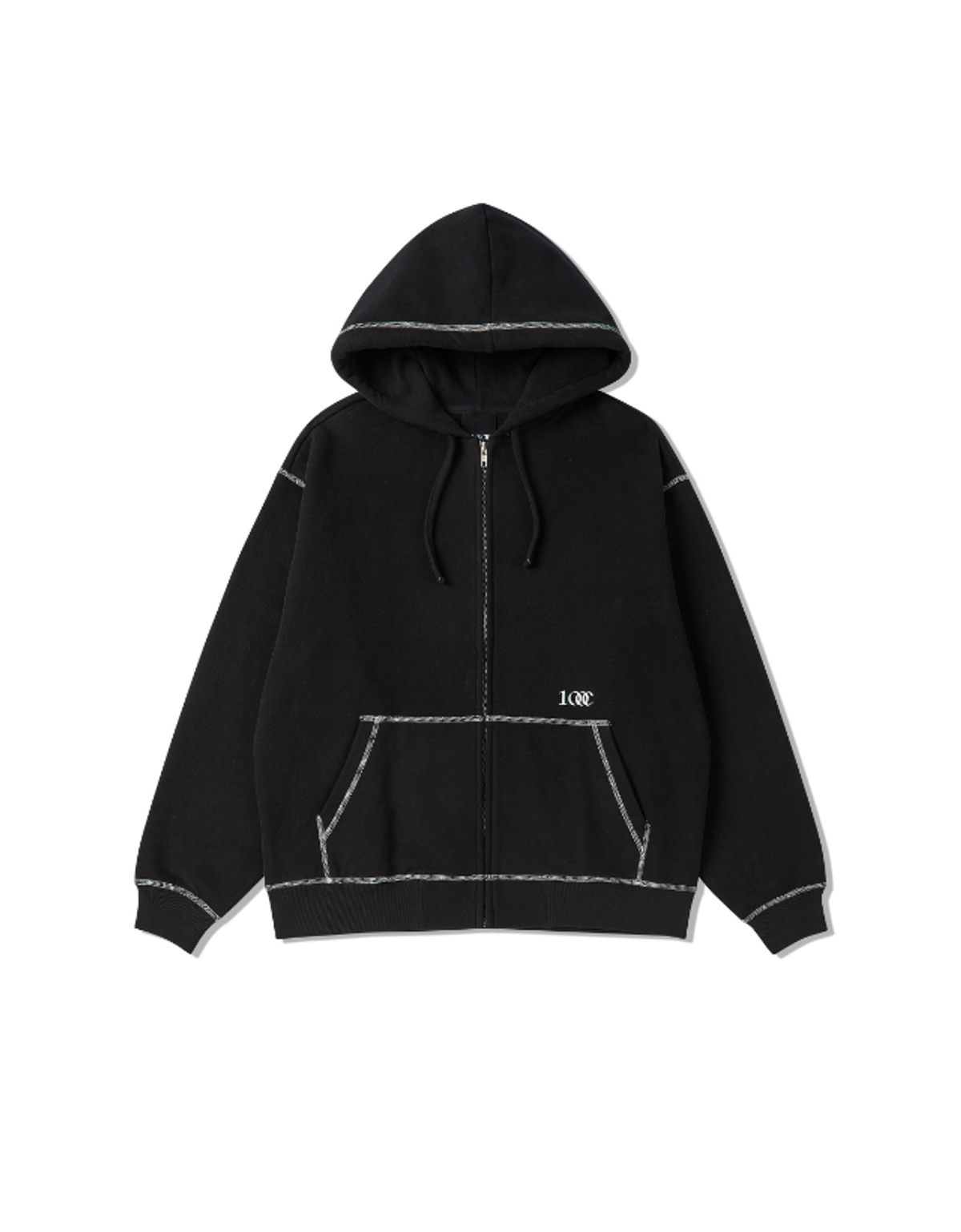 백씨(VAEKCIE) 100C HOOD ZIP-UP_BLACK