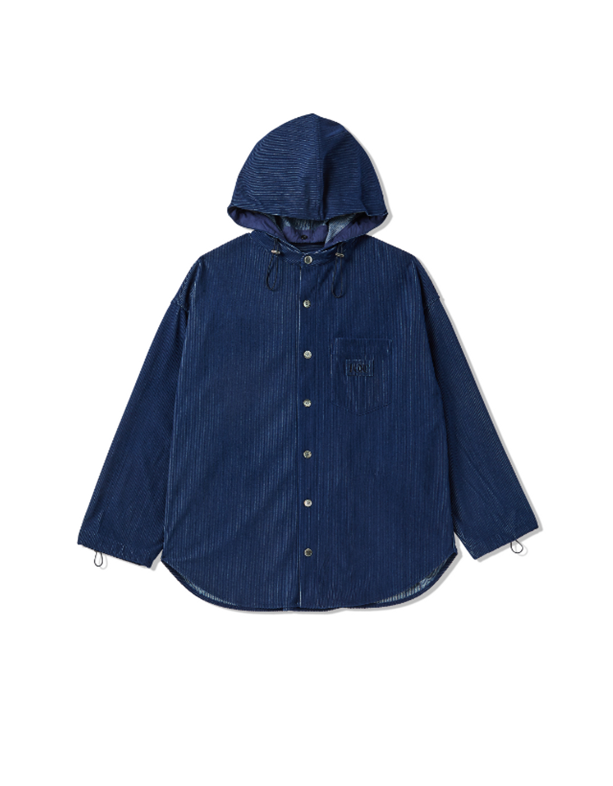 백씨(VAEKCIE) CORDUROY HOOD SHIRTS JACKET_BLUE