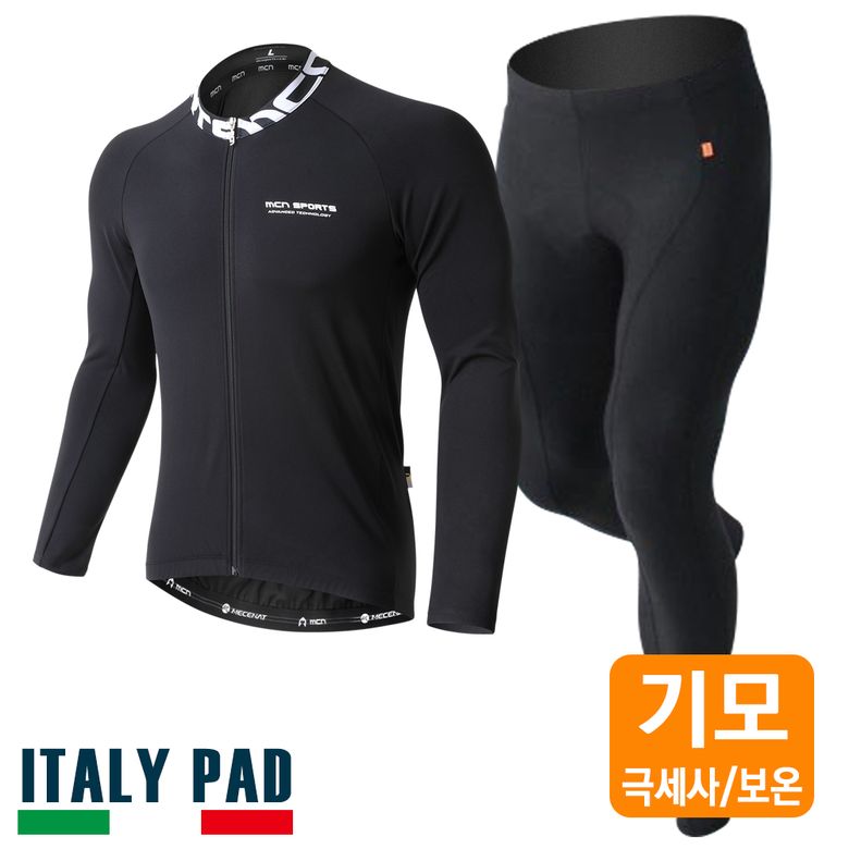 베이직 오버히트 기모져지 리치블랙+9부팬츠 세트