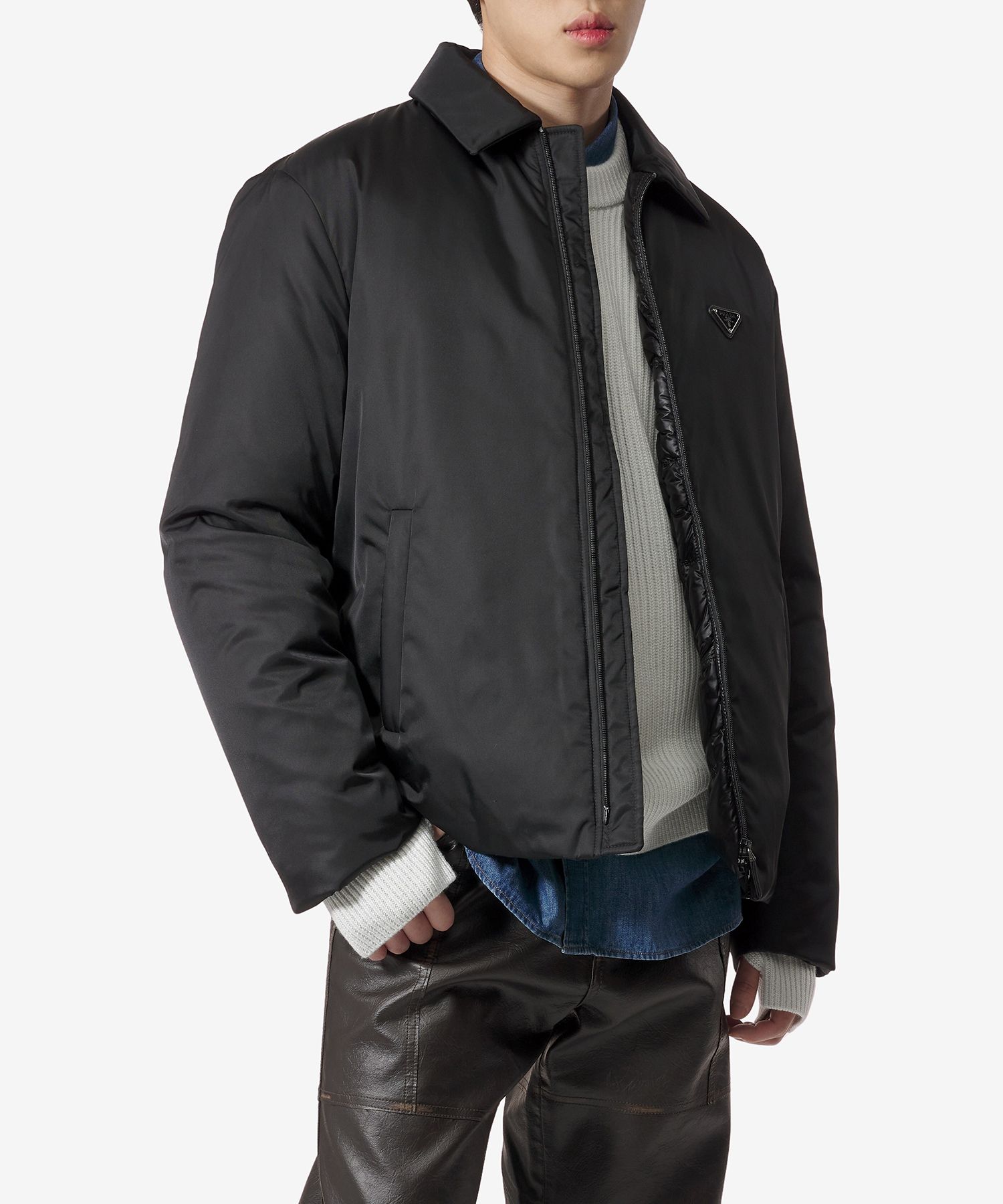 人気ランキング1位～（売れ筋商品） PRADA | MUSINSA Triangle SGC3971WQ8F0002 / Nero - Jacket Logo ジャケット・アウター