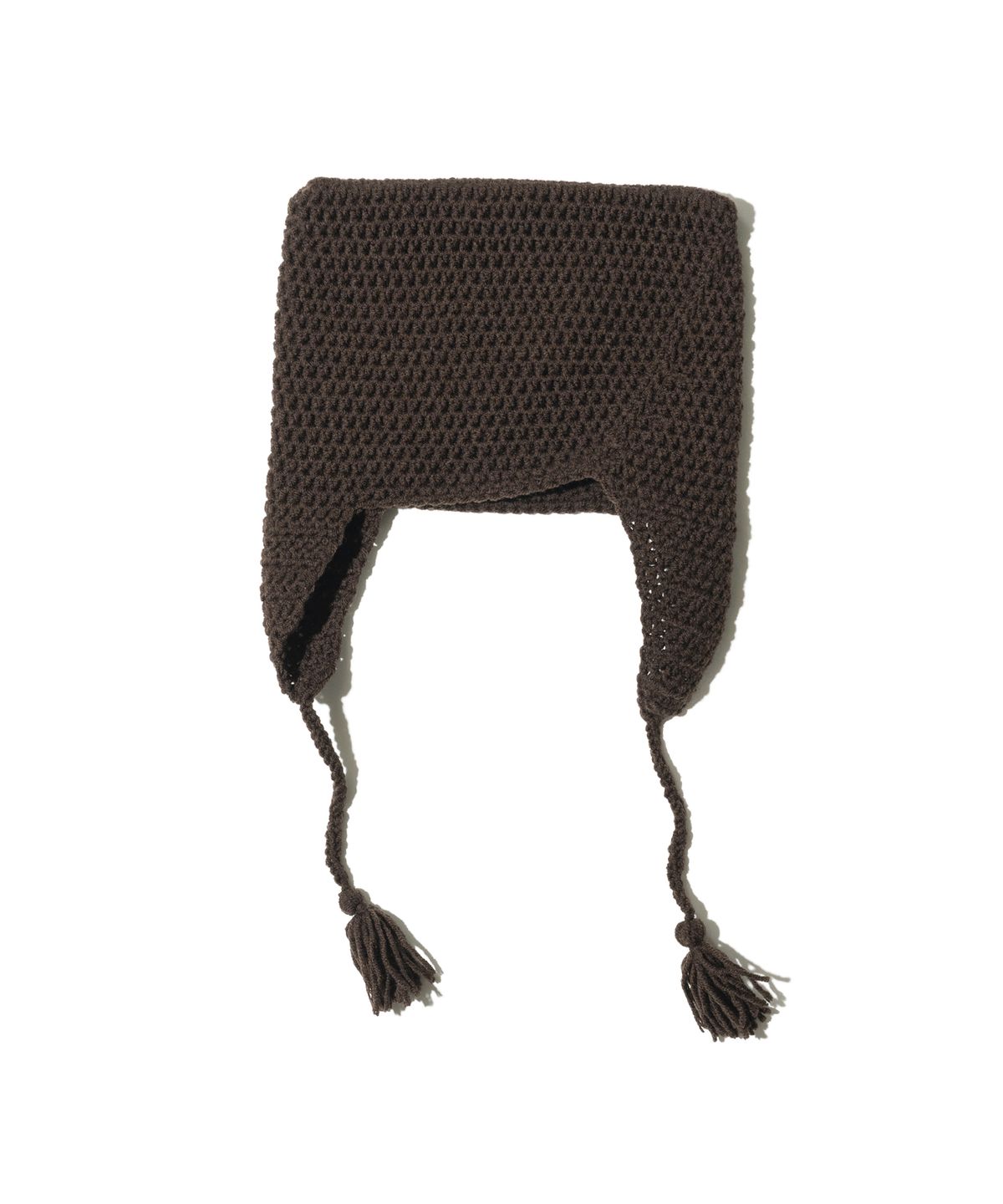 선데이후르츠마켓(SUNDAY FRUIT MARKET) HANDCRAFT CAT EARFLAP BROWN