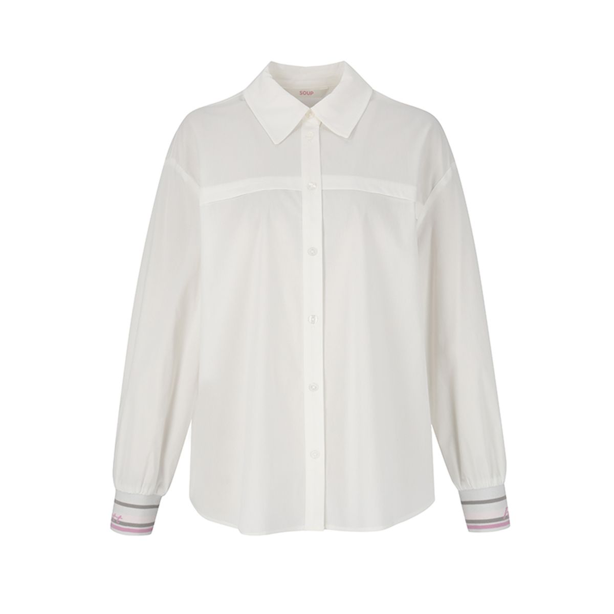 숲(SOUP) 소매 시보리 포인트 박시핏 셔츠(SZ9LS83)