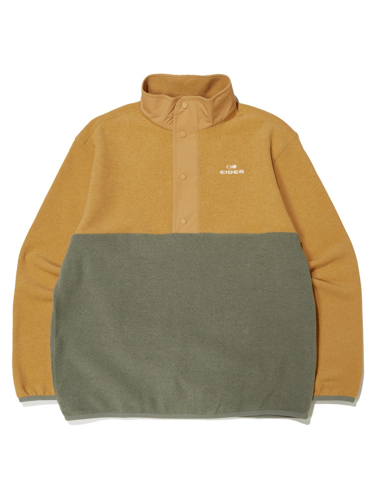 아이더(EIDER) CUSHION (쿠션) α 플리스 짚업 티셔츠_Dark Mustard