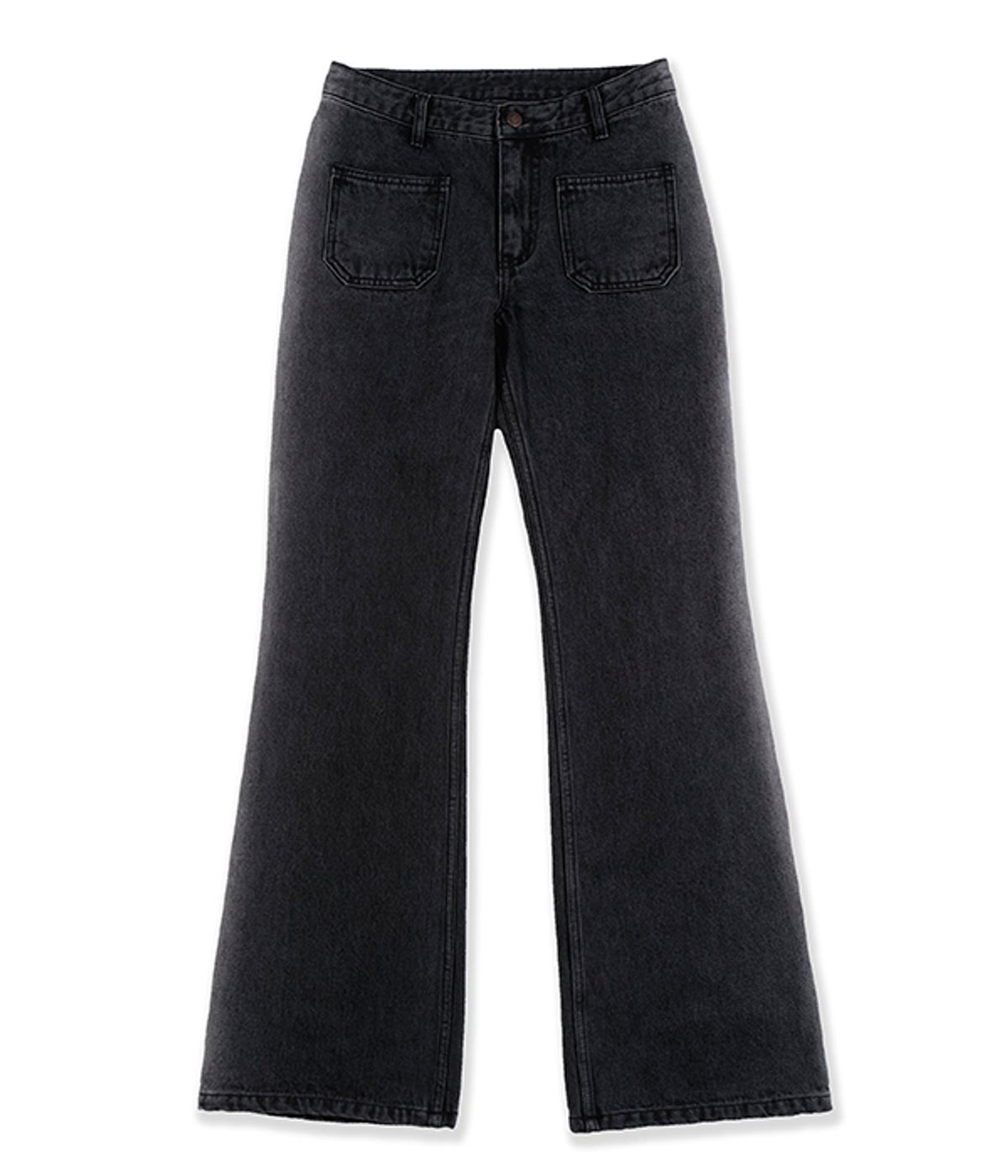 유쓰배쓰(YOUTHBATH) SIDE BLEACHED LINE DENIM PANTS_BLACK
