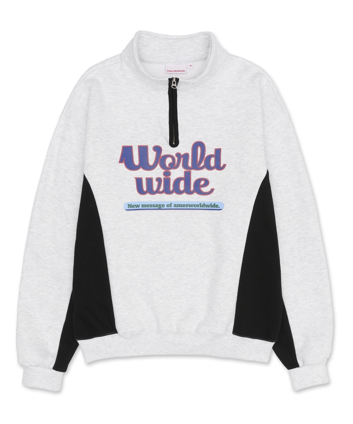 아메스 월드와이드(AMES-WORLDWIDE) WORLDWIDE HALF ZIP UP GREY (AM2DFUM481A)
