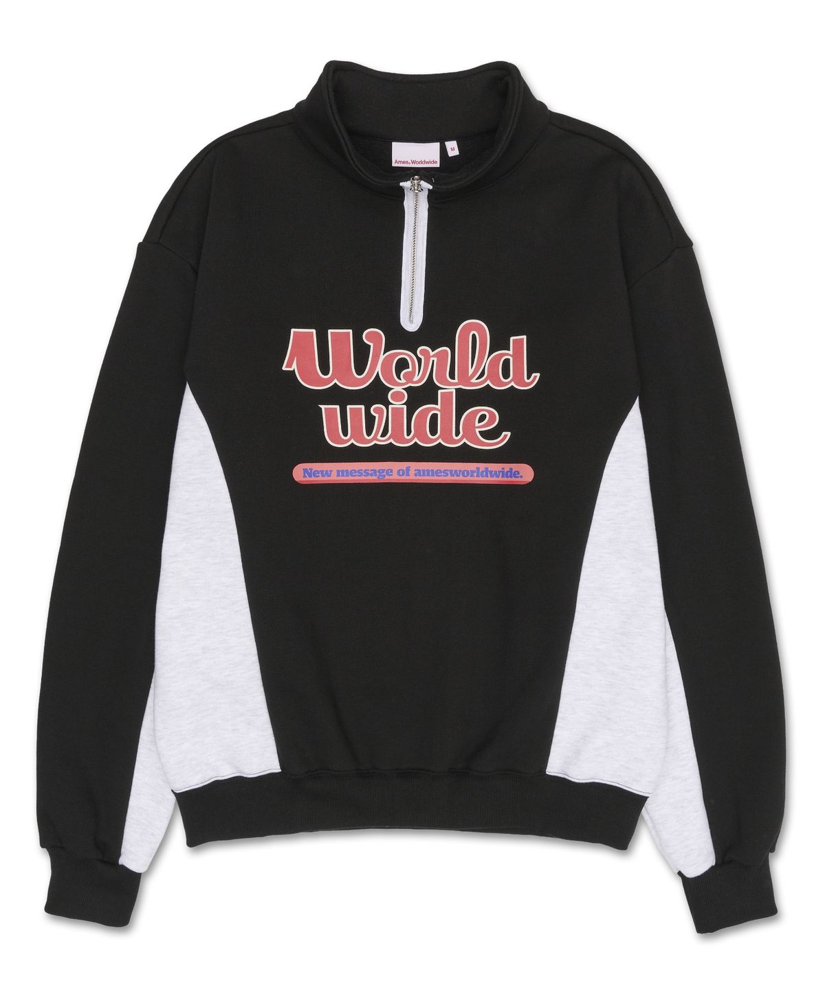 아메스 월드와이드(AMES-WORLDWIDE) WORLDWIDE HALF ZIP UP BLACK