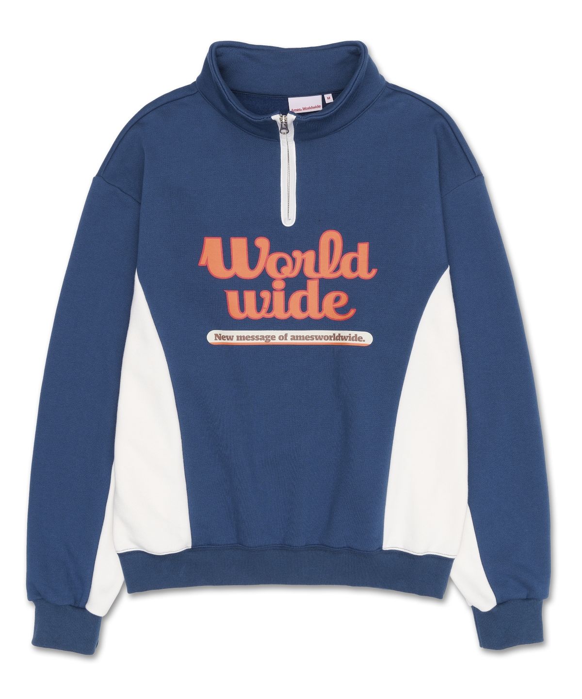 아메스 월드와이드(AMES-WORLDWIDE) WORLDWIDE HALF ZIP UP NAVY (AM2DFUM481A)
