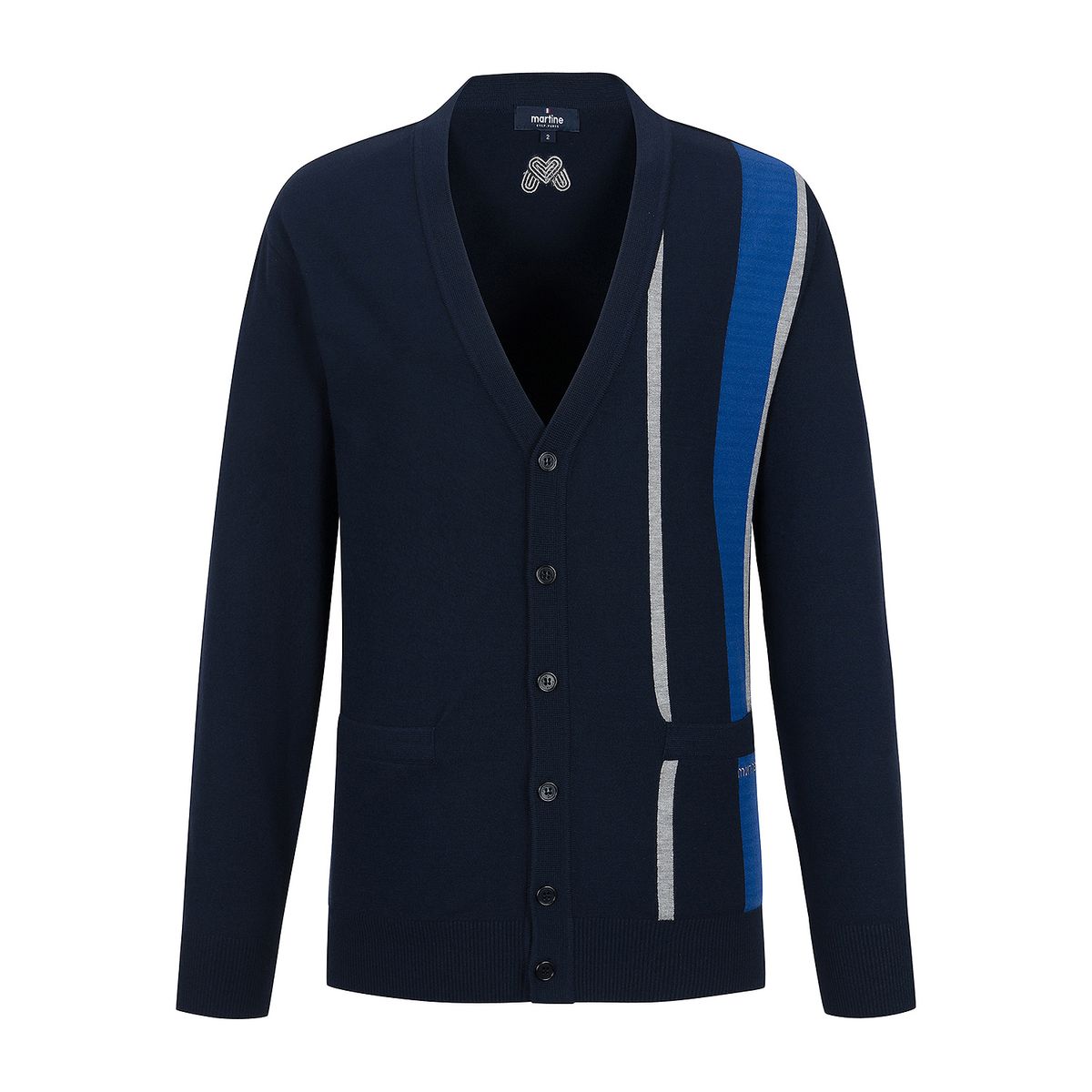 마틴골프(MARTINE GOLF) Color Blocks Cardigan_Navy (Men)
