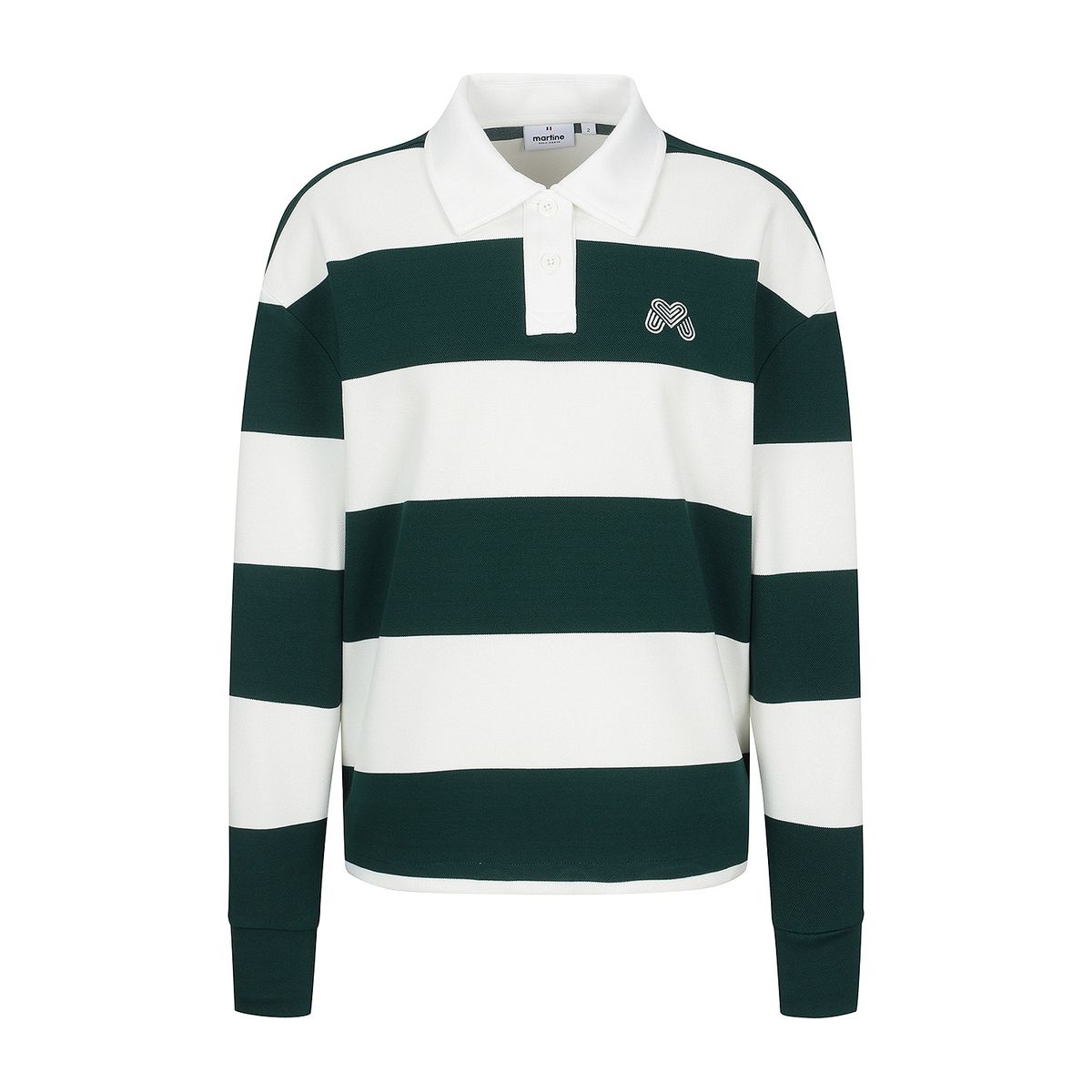 마틴골프(MARTINE GOLF) Block Stripe Polo Shirts_D/Khaki