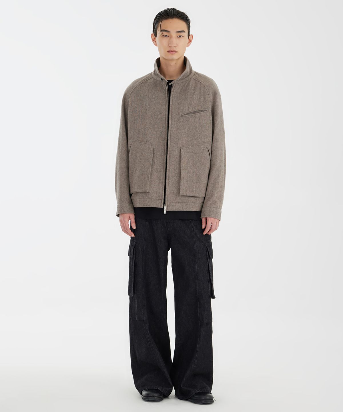 유스(YOUTH) Harrington Jacket - Sand Brown