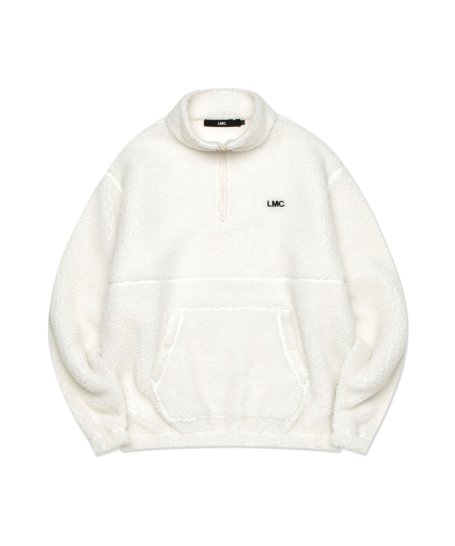 フリースジャケット LMC OG BOA FLEECE QUARTER ZIP PULLOVER ivory 0LM23FSW109IVR LMC - Og Boa Fleece Quarter Zip Pullover | HBX - Globally
