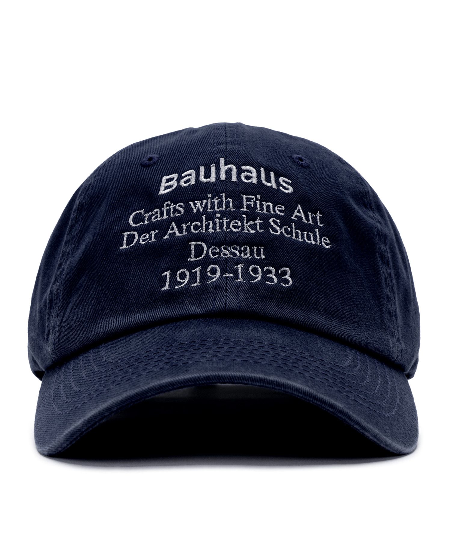 MUSINSA公式 | POLYGRAM BAUHAUS WASHED BALL CAP (NAVY)