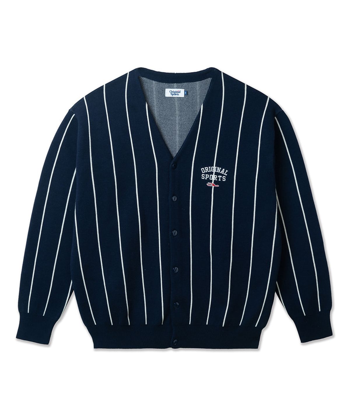 프로-스펙스(PRO-SPECS) STRIPE KNIT CARDIGAN NAVY