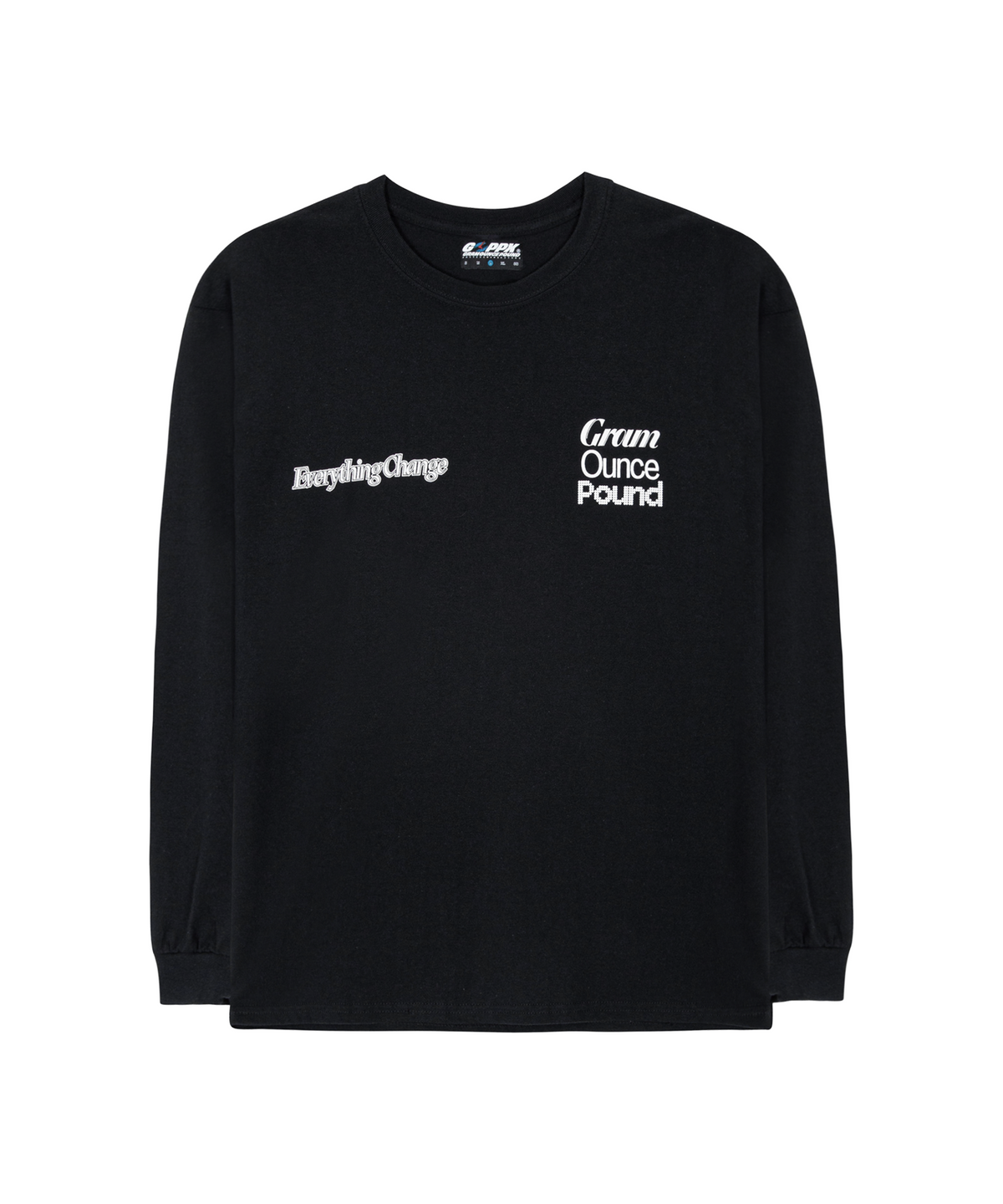 그램 아운스 파운드(GRAM OUNCE POUND) Everything Change L/S Tee_Black