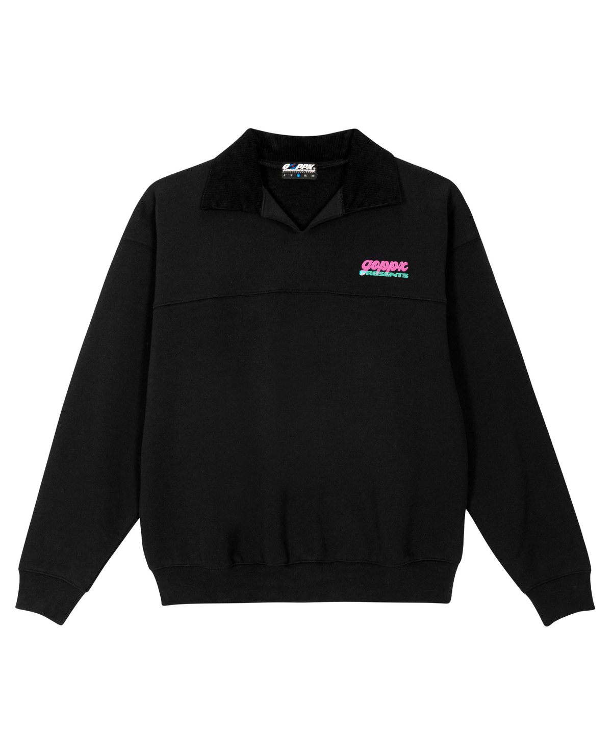 그램 아운스 파운드(GRAM OUNCE POUND) GOPPX Collar Sweatshirt_Black