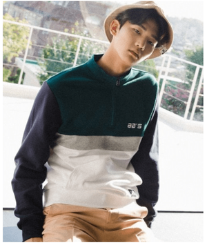 COLOURWAY 아노락 스웨트셔츠 GREEN (SBTS214)