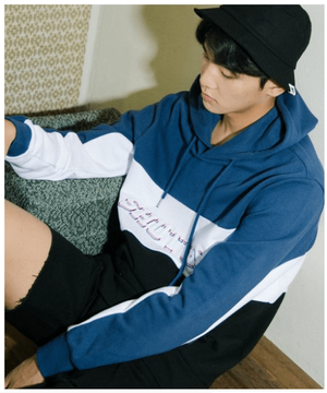 SIDE BODY LINE 후디 블루 (SBTS209)