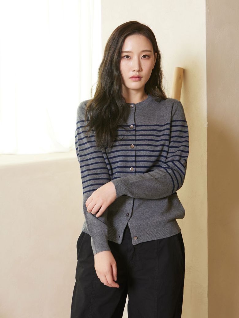 단가라 라운드 가디건
