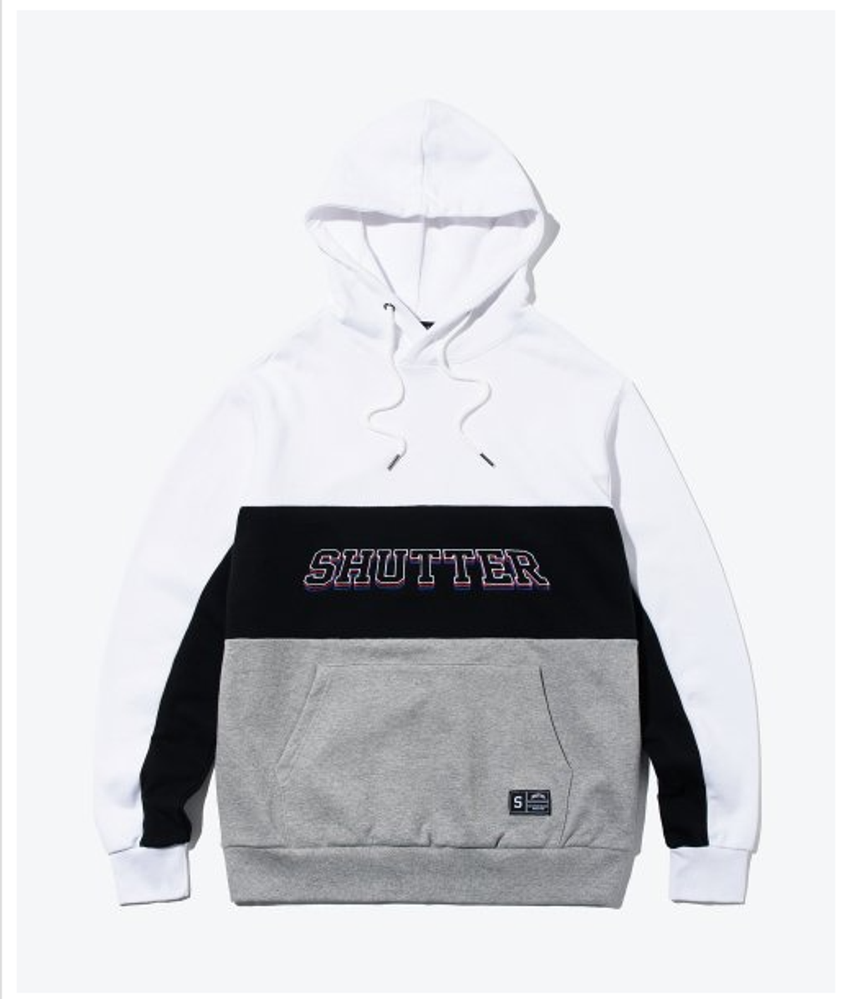 셔터(SHUTTER) SIDE BODY LINE 후디 화이트 (SBTS209)