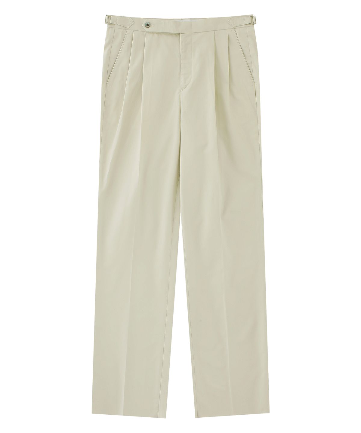 벨리프(BELLIEF) Essential Gaberdine cotton 2Pleats relaxed chino (Sand beige)