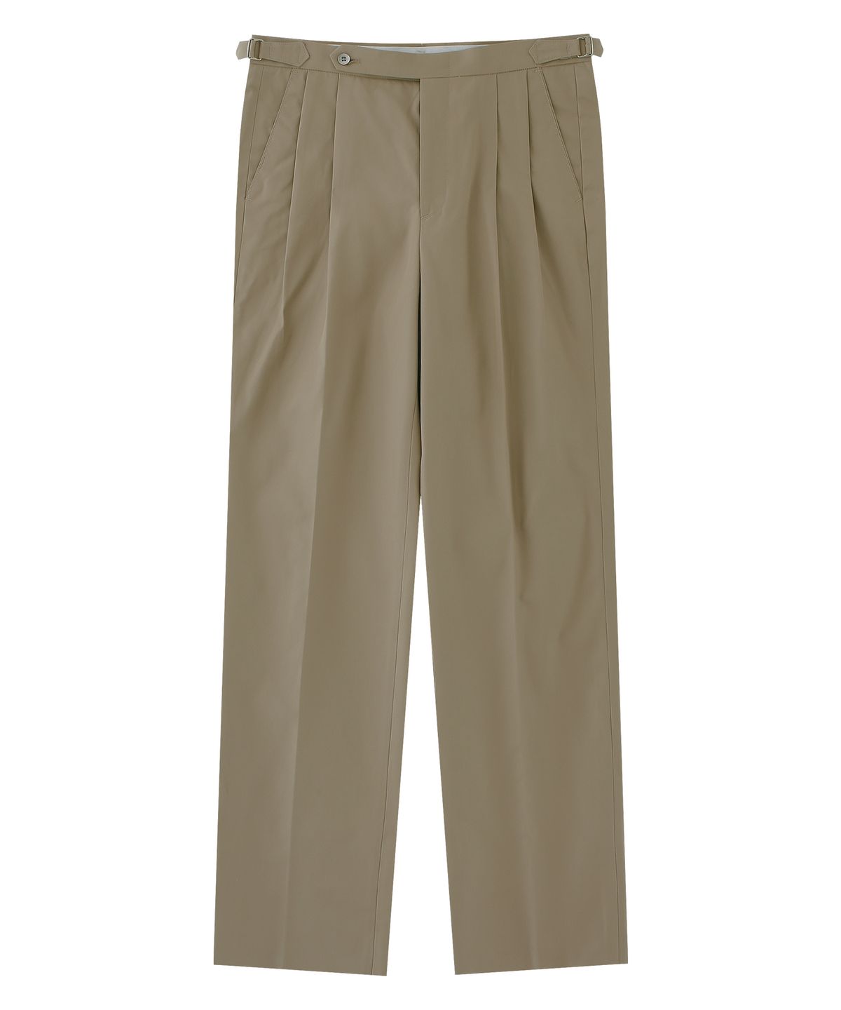 벨리프(BELLIEF) Essential Gaberdine cotton 2Pleats relaxed chino (Khaki)